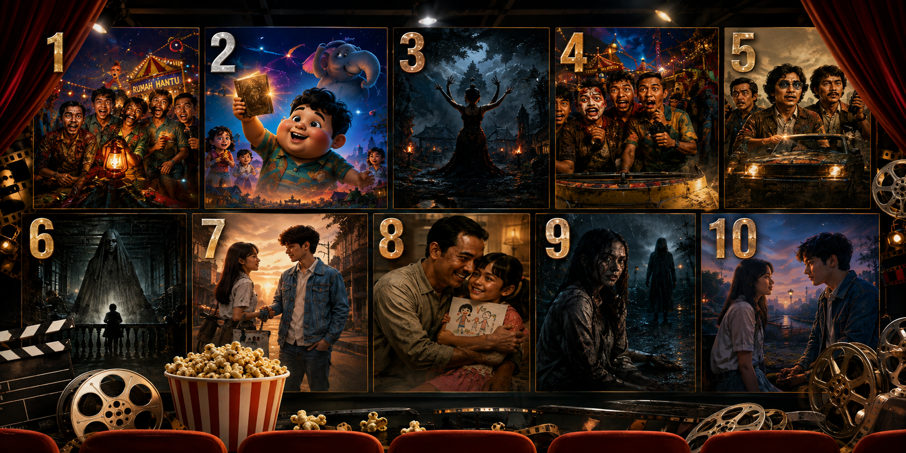 10 Flim Bioskop Indonesia Terlaris Lengkap Dengan Jam Tayang